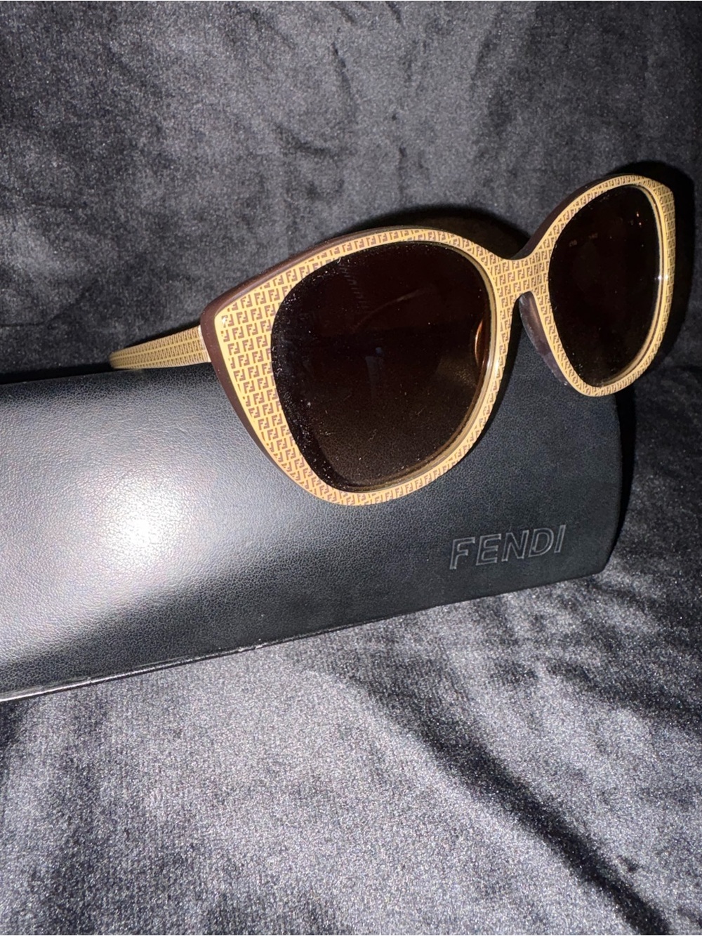 Fendi Brown Patterned Frame Sunglasses - Picture 2 of 5